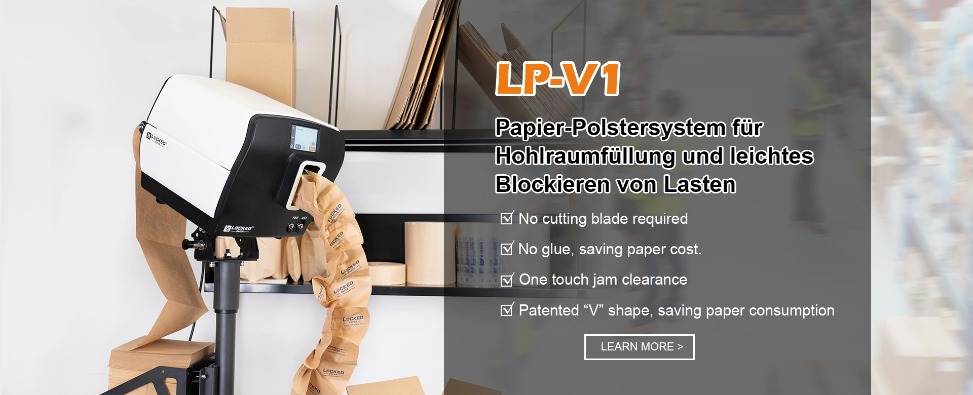 LP-V1 Papier-Polstersystem
