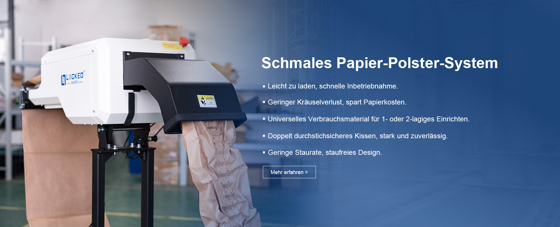 Papier block maschine Deutsch